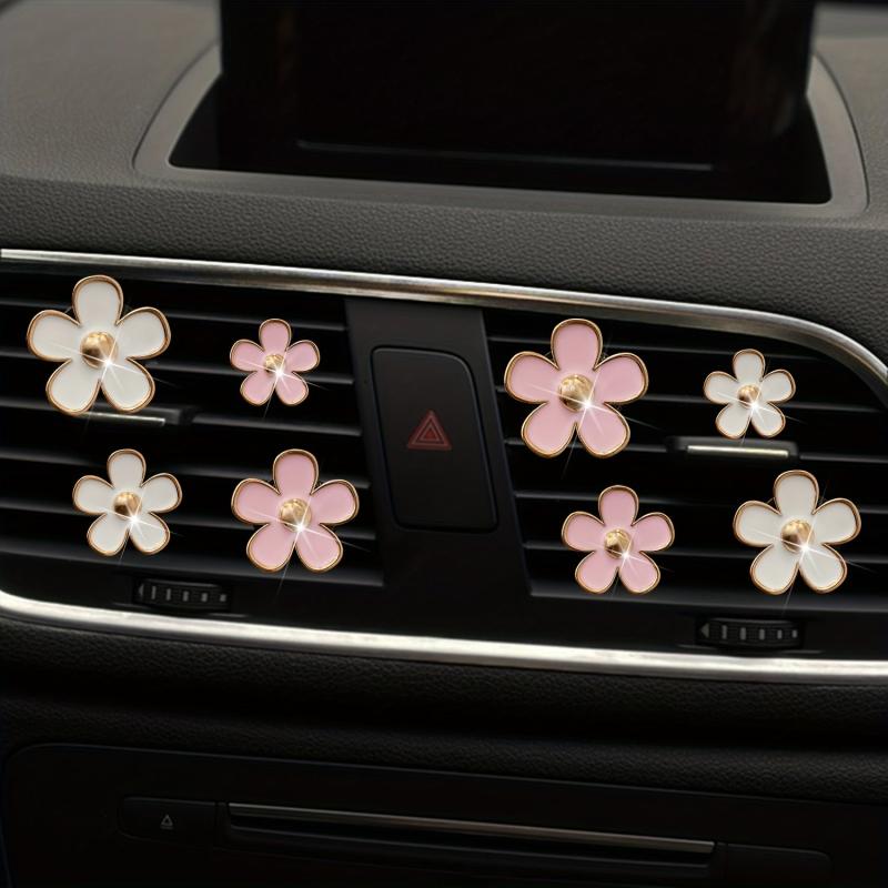 Small Daisy Flower Car Air Outlet Perfume Clip Car Accessories For Women