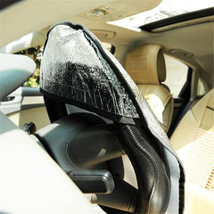 Car & Steering Wheel Sun Shade Cover - Fits All SUVs Trucks & Cars