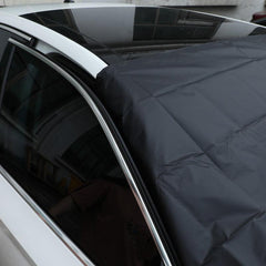 Car Sunshade Snow Blocking Windshield Cover 6 Magnets Half Cover
