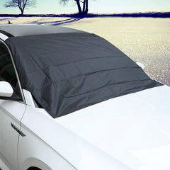 Car Sunshade Snow Blocking Windshield Cover 6 Magnets Half Cover