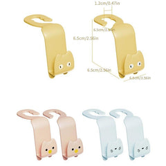 2pcs Car Seat Hooks Hang Purses Bags Coats & More