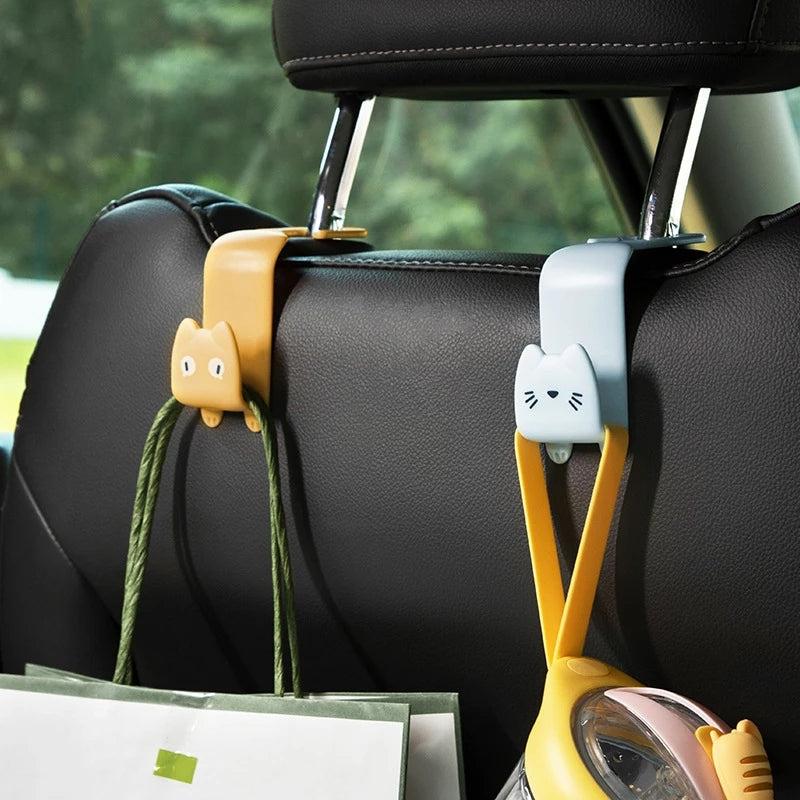 2pcs Car Seat Hooks Hang Purses Bags Coats & More