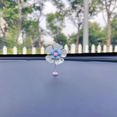 Car Ornaments Shaking Head Flower Ornaments Car Dashboard Decoration