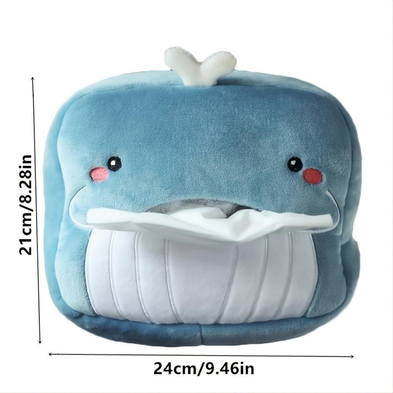 Cartoon Plush Tissue Box Holder for Car Interior