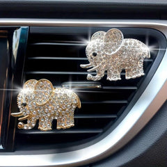 Elephant Car Air Vent Perfume Clip Cartoon Fragrance Car Accessories