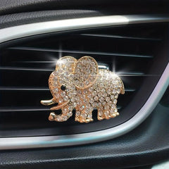 Elephant Car Air Vent Perfume Clip Cartoon Fragrance Car Accessories