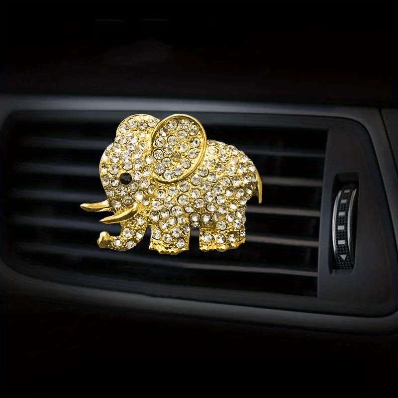 Elephant Car Air Vent Perfume Clip Cartoon Fragrance Car Accessories