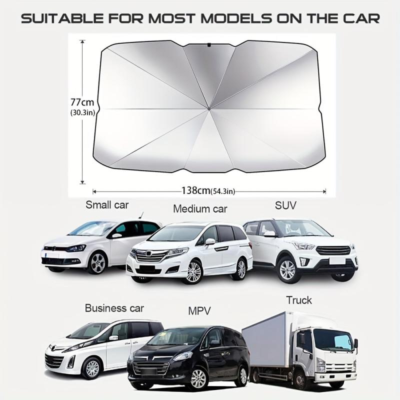 Portable Foldable Car Windshield Sunshade for UV Protection