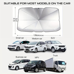 Portable Foldable Car Windshield Sunshade for UV Protection