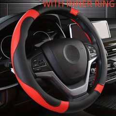 Perforated Faux Leather Steering Wheel Cover Universal