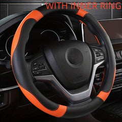 Perforated Faux Leather Steering Wheel Cover Universal