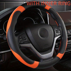 Perforated Faux Leather Steering Wheel Cover Universal