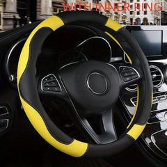 Perforated Faux Leather Steering Wheel Cover Universal