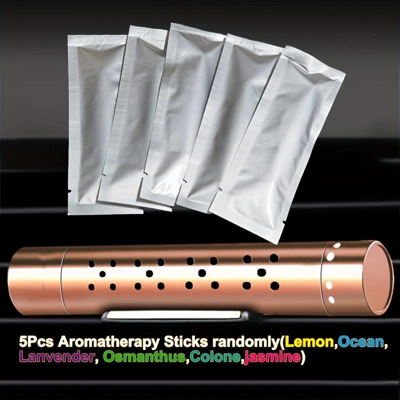 Car Air Vent Perfume Clip with 5 Adjustable Aromatherapy Sticks