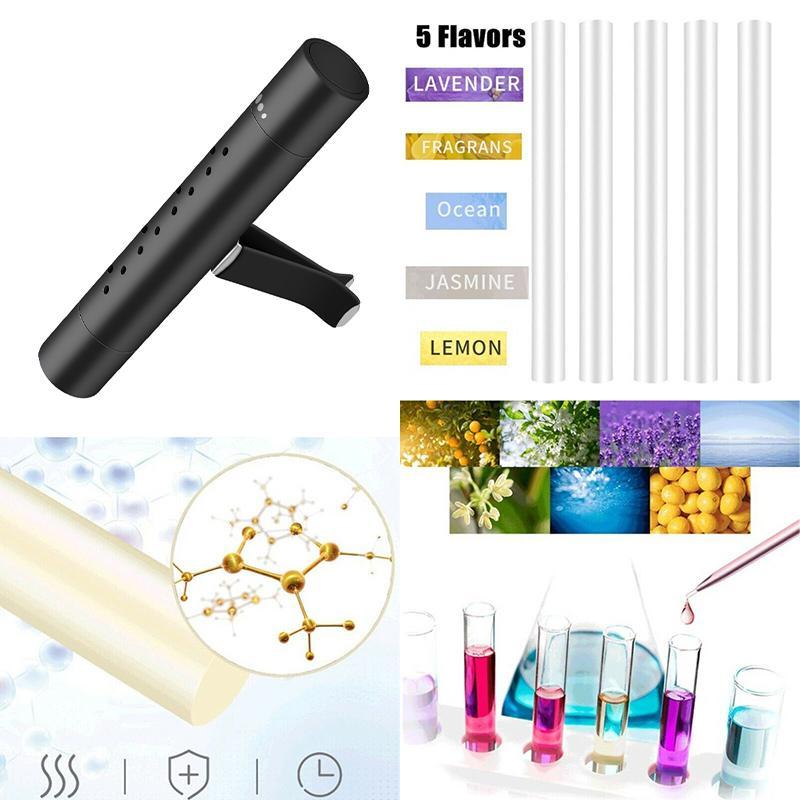 Car Air Vent Perfume Clip with 5 Adjustable Aromatherapy Sticks