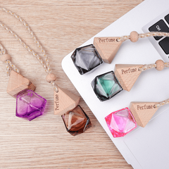 Car Air Freshener Perfume Empty Bottle Pendant - Hanging Glass Bottle