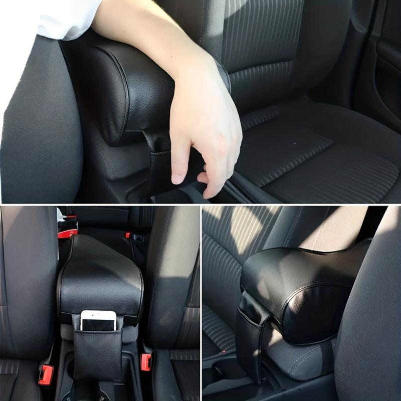 Car Armrest Heightening Pad Memory Cotton Leather Elbow Support