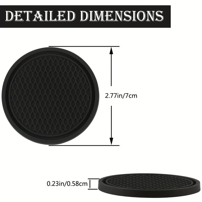 2pcs Non Slip Car Cup Holder Coasters Car Interior Accessories