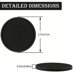 2pcs Non Slip Car Cup Holder Coasters Car Interior Accessories