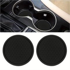 2pcs Non Slip Car Cup Holder Coasters Car Interior Accessories