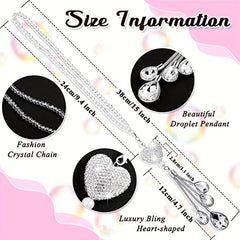 Diamond Car Rear View Mirror Charm Lucky Hanging Ornament