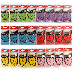 6pcs Vanilla Tea Paper Car Air Freshener Auto Hanging Leaf Shape Scented Perfume