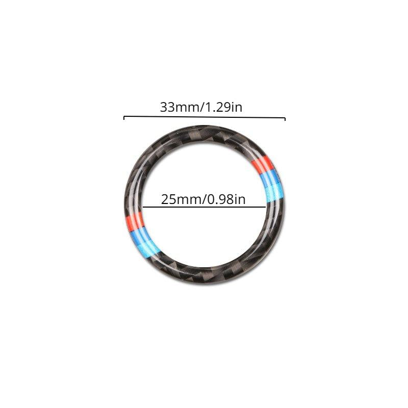Carbon Fiber One Button Start Ring for BMW3 E90 E92 E93