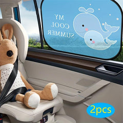 2pcs Car Side Window Sunshade Auto Sun Shades Protector for Baby Kids