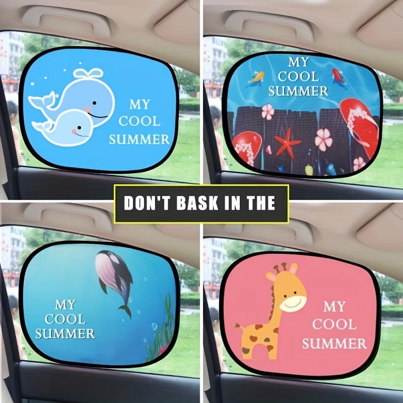 2pcs Car Side Window Sunshade Auto Sun Shades Protector for Baby Kids