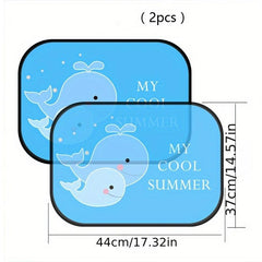 2pcs Car Side Window Sunshade Auto Sun Shades Protector for Baby Kids