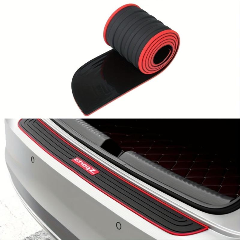 Car Trunk Door Sill Protector Rubber Strip Sticker Bumper Guard 3