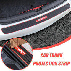 Car Trunk Door Sill Protector Rubber Strip Sticker Bumper Guard 3
