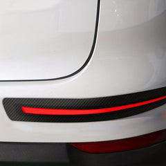 2pcs Car Bumper Protection Strip Soft Rubber Sticker