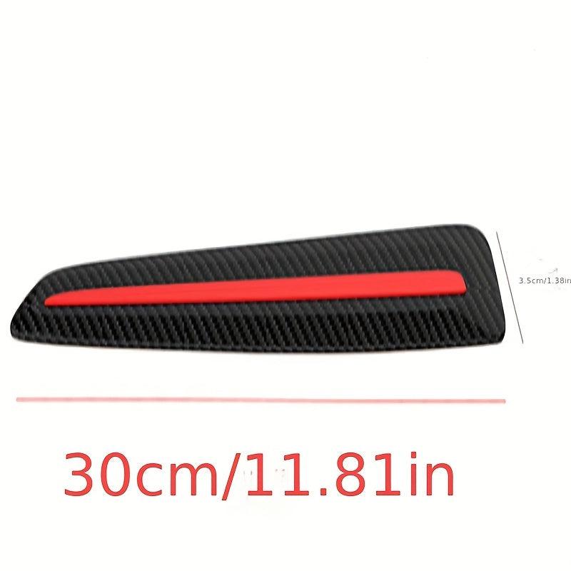 2pcs Car Bumper Protection Strip Soft Rubber Sticker