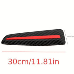 2pcs Car Bumper Protection Strip Soft Rubber Sticker