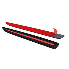 2pcs Car Bumper Protection Strip Soft Rubber Sticker