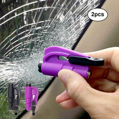 2 Packs Purple Mini Safety Hammer Car Safety Hammer Portable Lifesaving Hammer