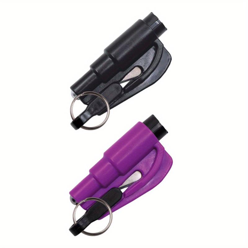 2 Packs Purple Mini Safety Hammer Car Safety Hammer Portable Lifesaving Hammer
