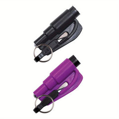 2 Packs Purple Mini Safety Hammer Car Safety Hammer Portable Lifesaving Hammer