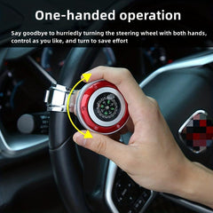 Car Steering Wheel Booster with Compass Labor-saving Ball