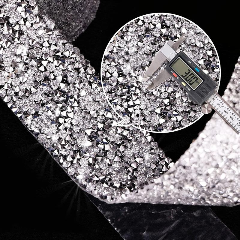 3m Crystal Rhinestone Ribbon DIY Self-Adhesive Sparkling Rhinestone Ribbon