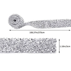 3m Crystal Rhinestone Ribbon DIY Self-Adhesive Sparkling Rhinestone Ribbon