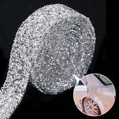 3m Crystal Rhinestone Ribbon DIY Self-Adhesive Sparkling Rhinestone Ribbon