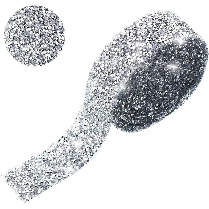 3m Crystal Rhinestone Ribbon DIY Self-Adhesive Sparkling Rhinestone Ribbon
