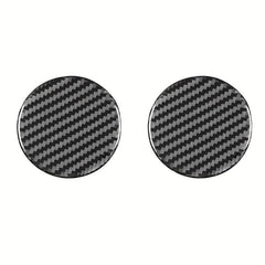 2 Pcs Carbon Fiber Car Coasters - Stylish Interior Upgrade