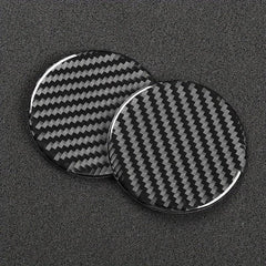 2 Pcs Carbon Fiber Car Coasters - Stylish Interior Upgrade