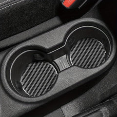 2 Pcs Carbon Fiber Car Coasters - Stylish Interior Upgrade