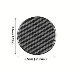 2 Pcs Carbon Fiber Car Coasters - Stylish Interior Upgrade