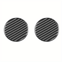 2 Pcs Carbon Fiber Car Coasters - Stylish Interior Upgrade