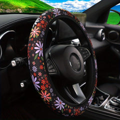 Chrysanthemum Steering Wheel Cover 37in-57in Universal Car Accessories Women